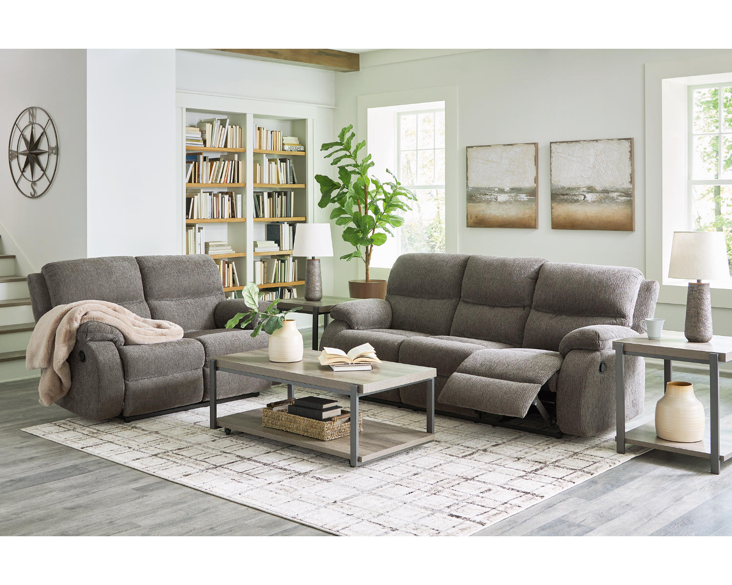 Scranto Reclining Sofa and Loveseat