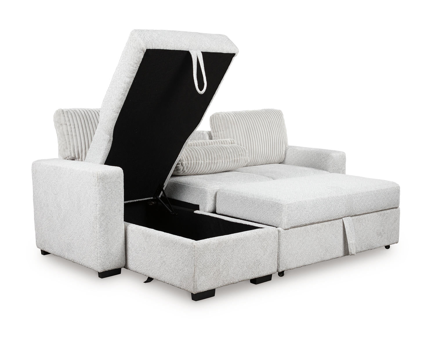 Wohlen 2-Piece Sectional with Pop Up Sleeper and Chaise