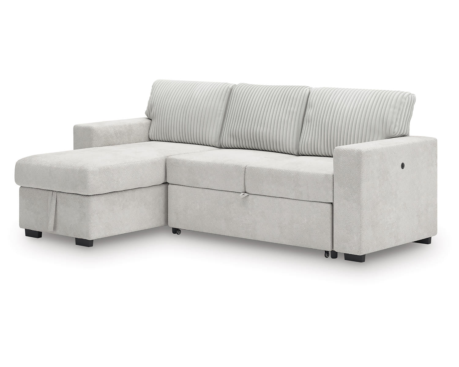 Wohlen 2-Piece Sectional with Pop Up Sleeper and Chaise