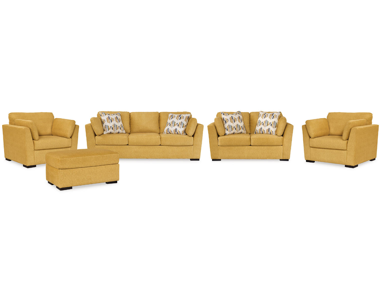 Keerwick Sofa, Loveseat, Ottoman and 2 Chairs