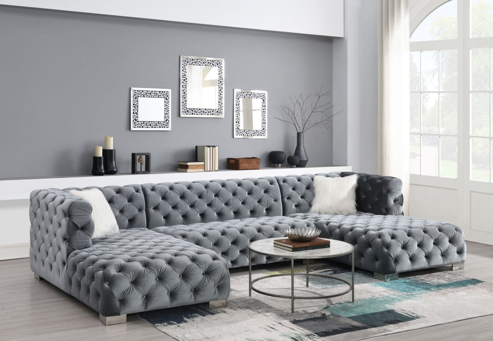 Nervana Velvet Sectional