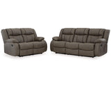 First Base Reclining Sofa and Loveseat