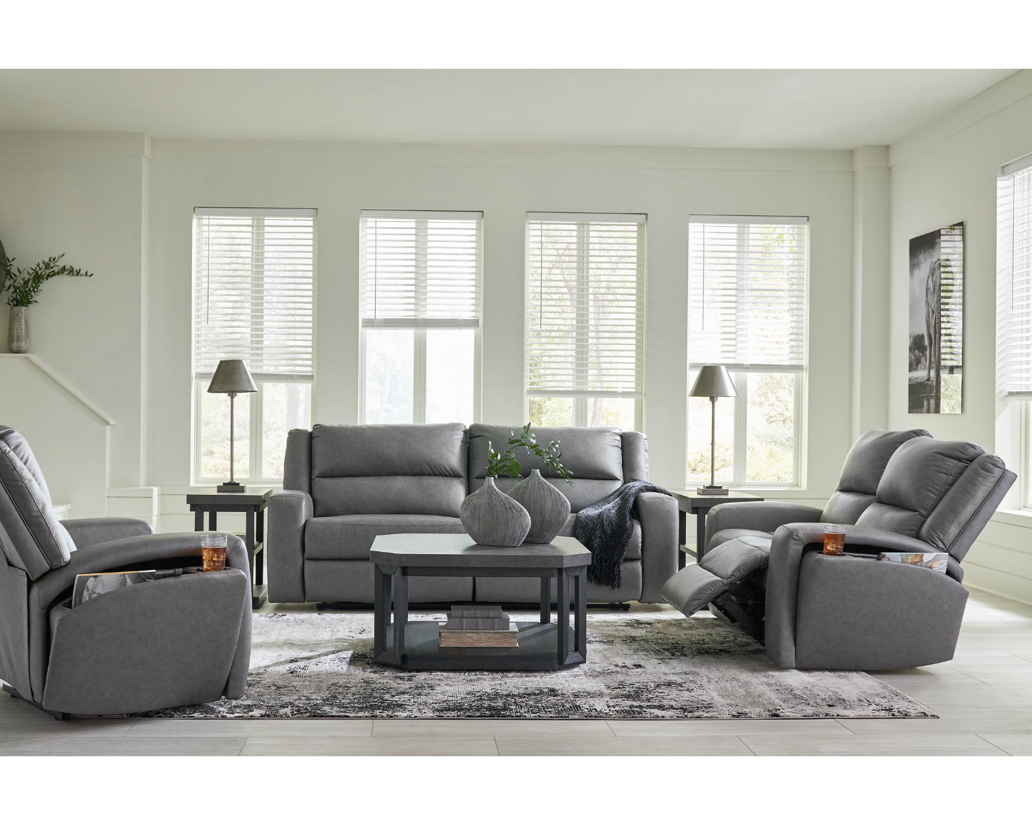 Brixworth Reclining Sofa, Loveseat and Recliner