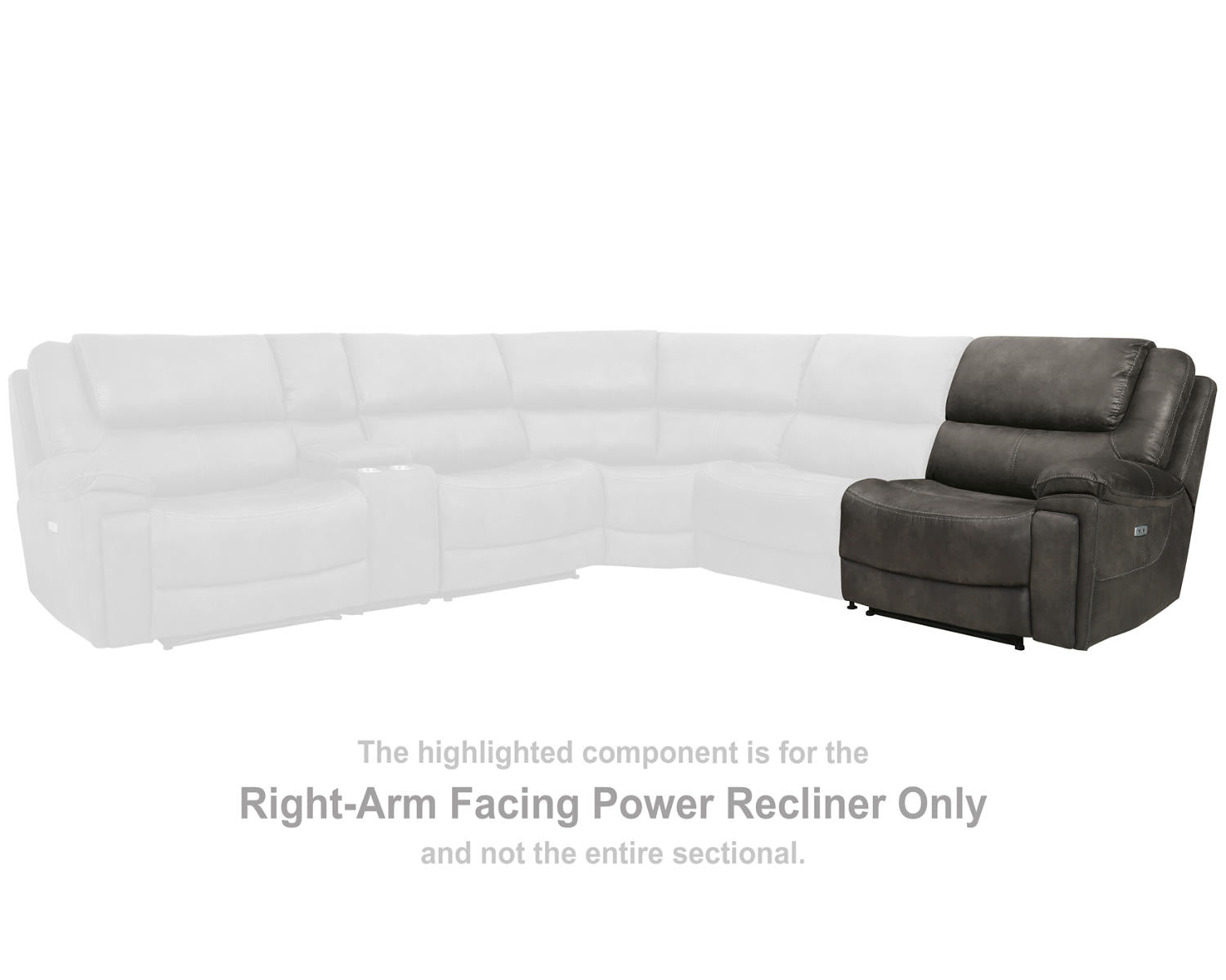 Wyerville Right-Arm Facing Power Recliner
