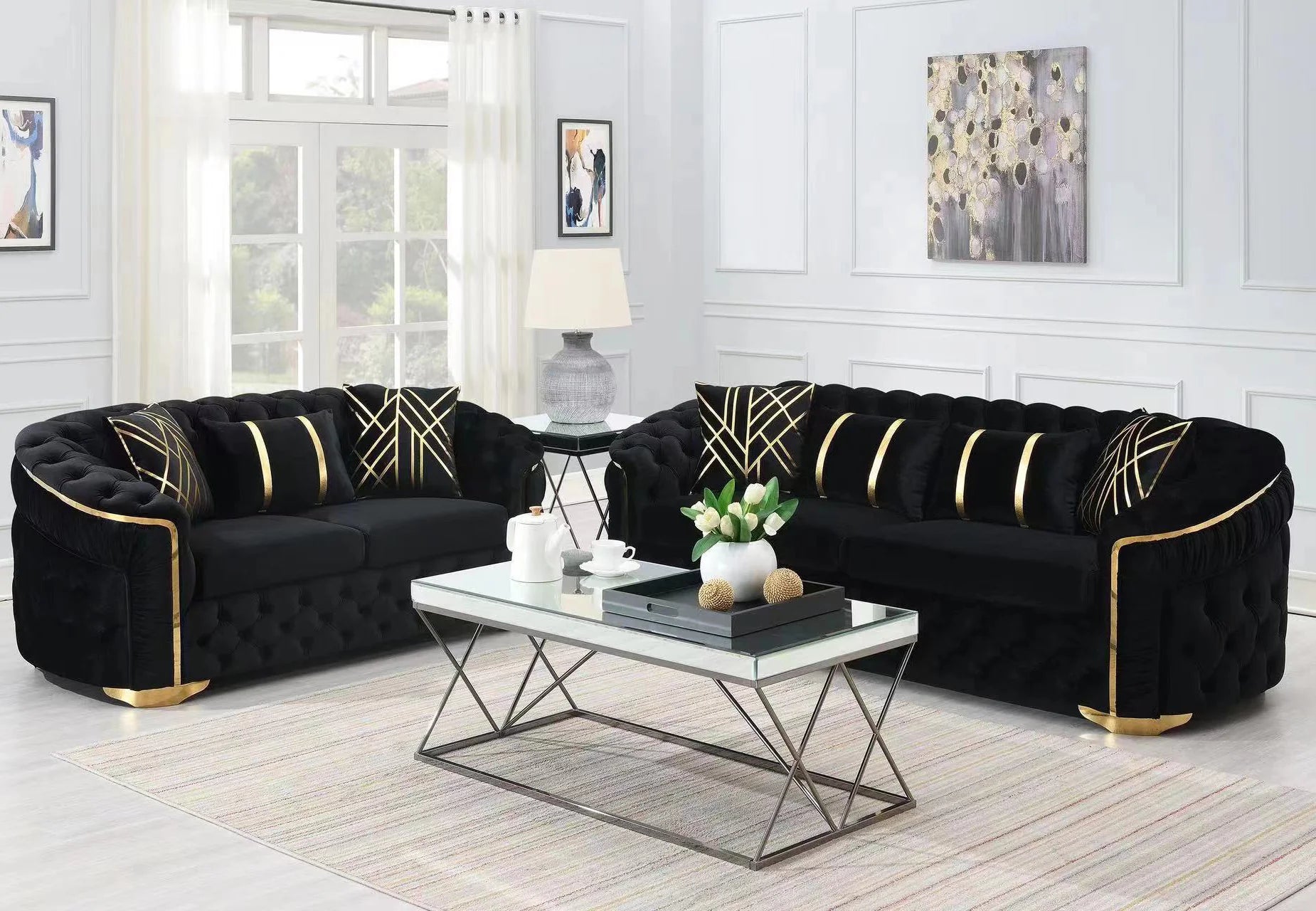 King Sofa & Loveseat Set