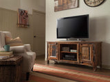 Consola de TV Genesis de 2 puertas de madera recuperada