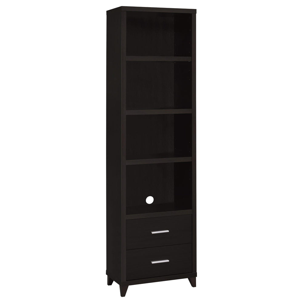 Centro de entretenimiento para TV Lewes de 4 piezas de 60 pulgadas, color capuchino 