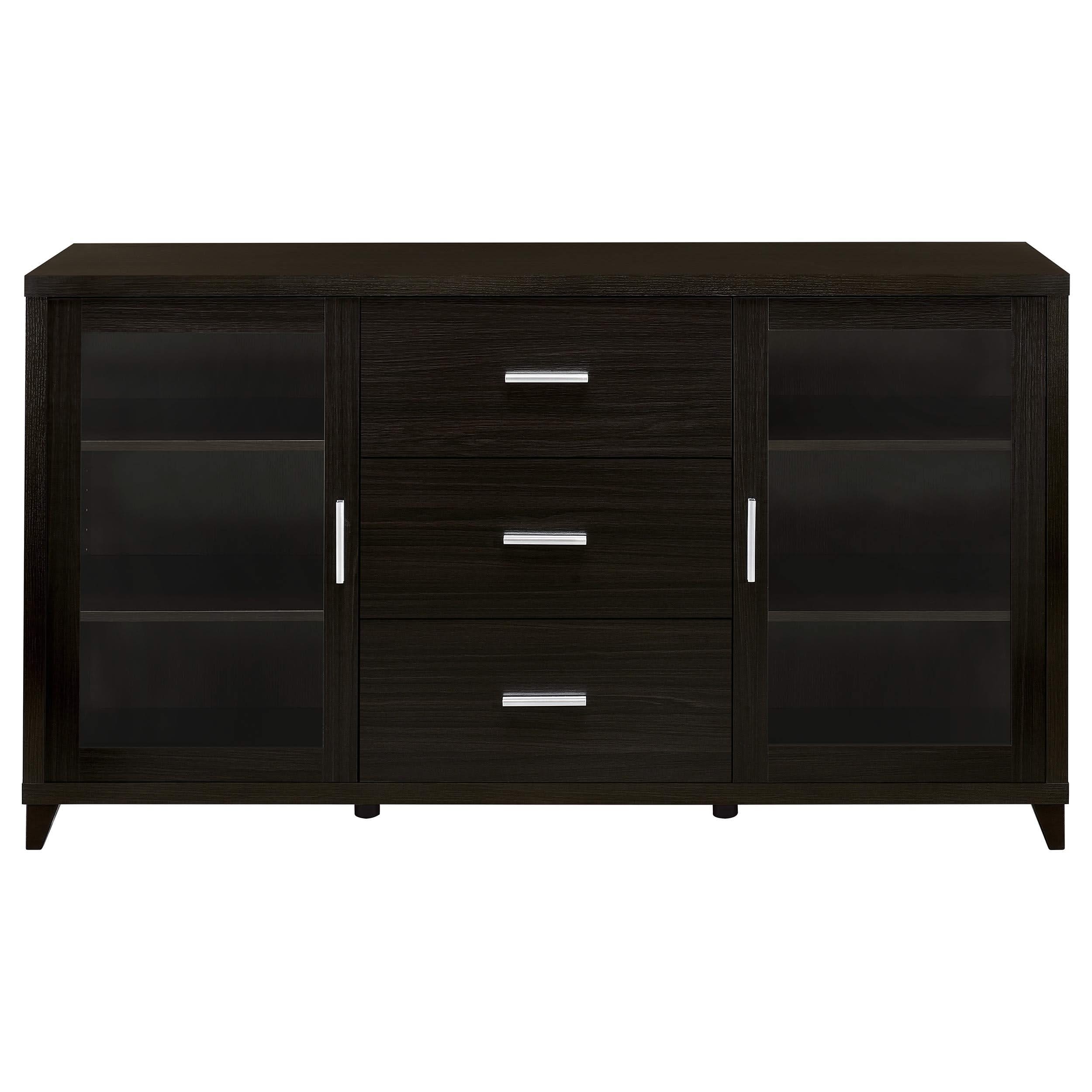 Lewes 2-door Engineered Wood 60-inch TV Stand Cappuccino