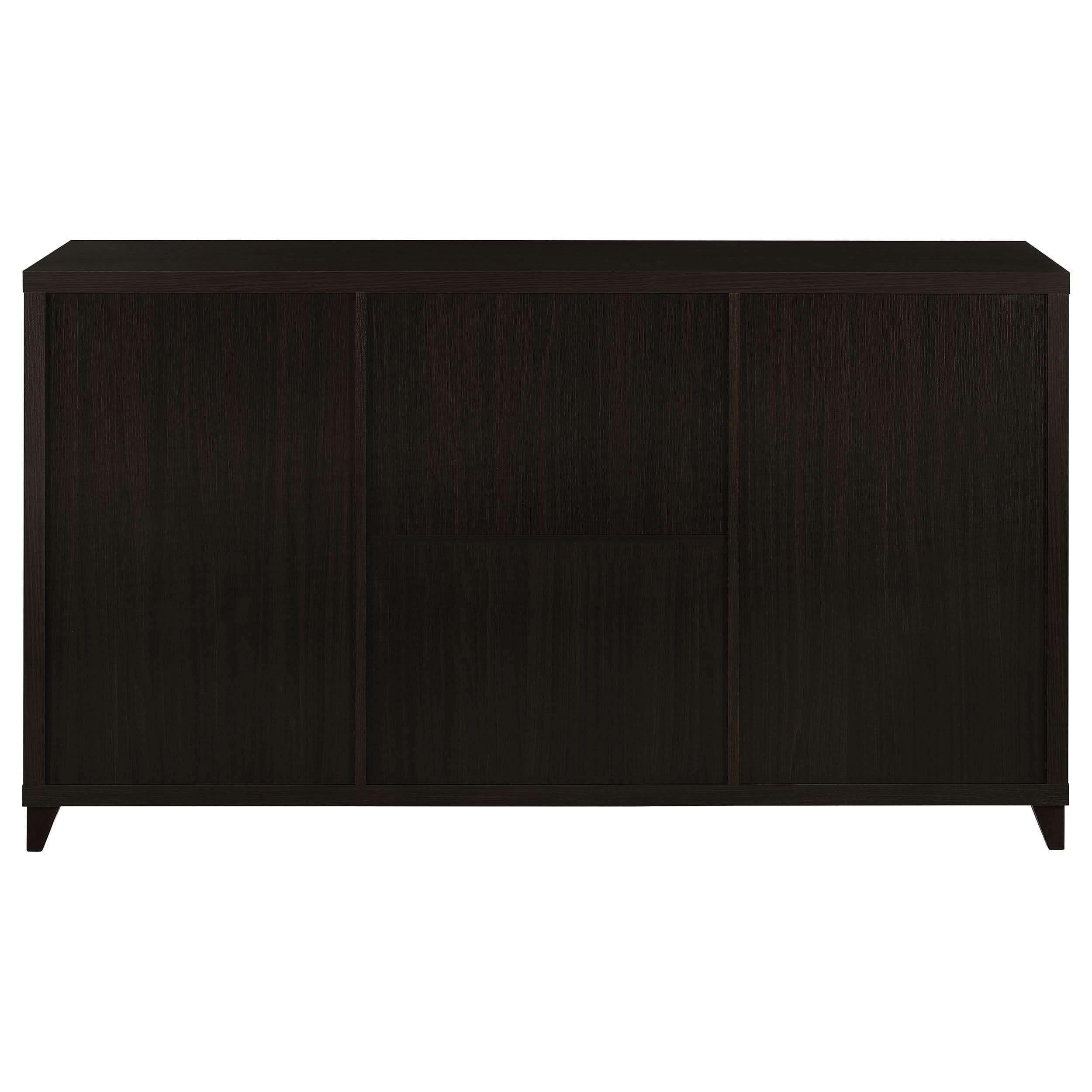 Lewes 2-door Engineered Wood 60-inch TV Stand Cappuccino