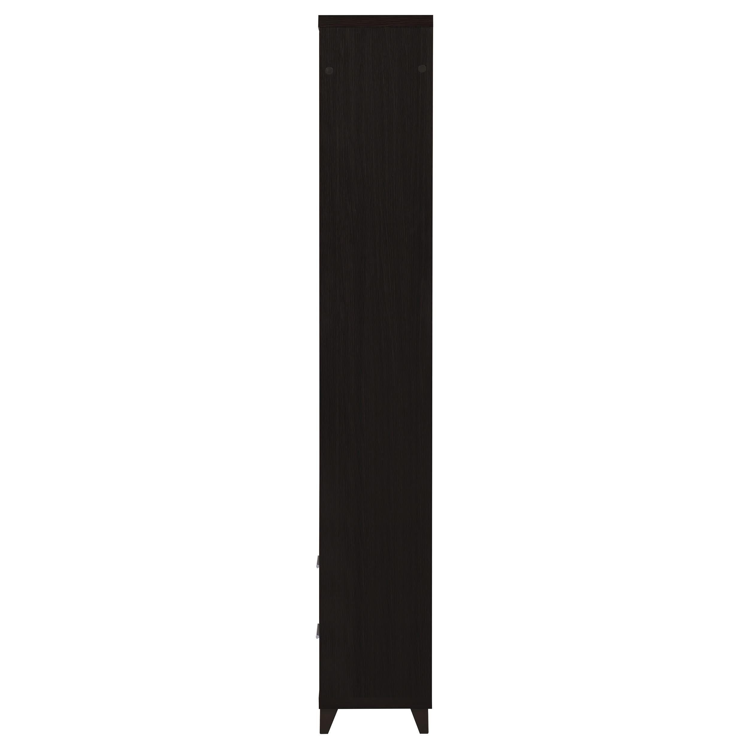 Lewes 4-shelf Engineered Wood Media Tower Cappuccino