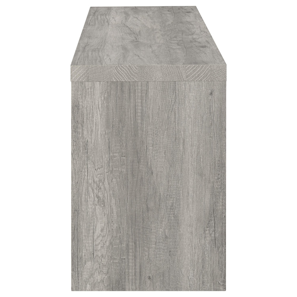 Centro de entretenimiento para TV Burke de 3 piezas de 59 pulgadas en gris Driftwood
