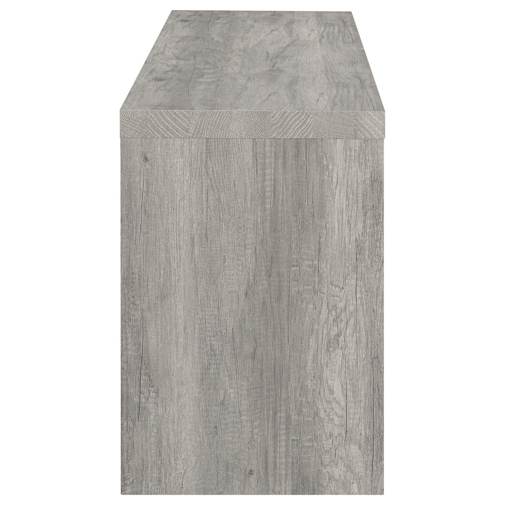 Centro de entretenimiento para TV Burke de 3 piezas de 59 pulgadas en gris Driftwood