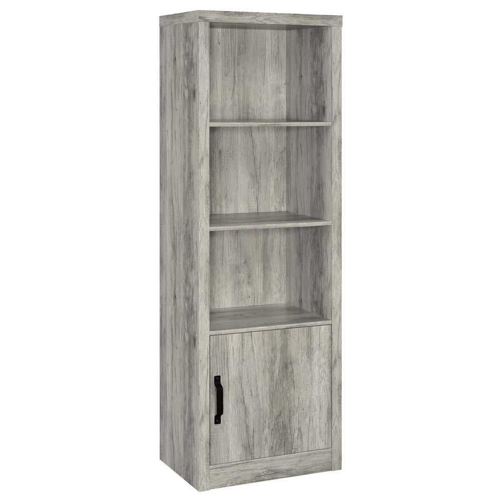 Centro de entretenimiento para TV Burke de 3 piezas de 59 pulgadas en gris Driftwood
