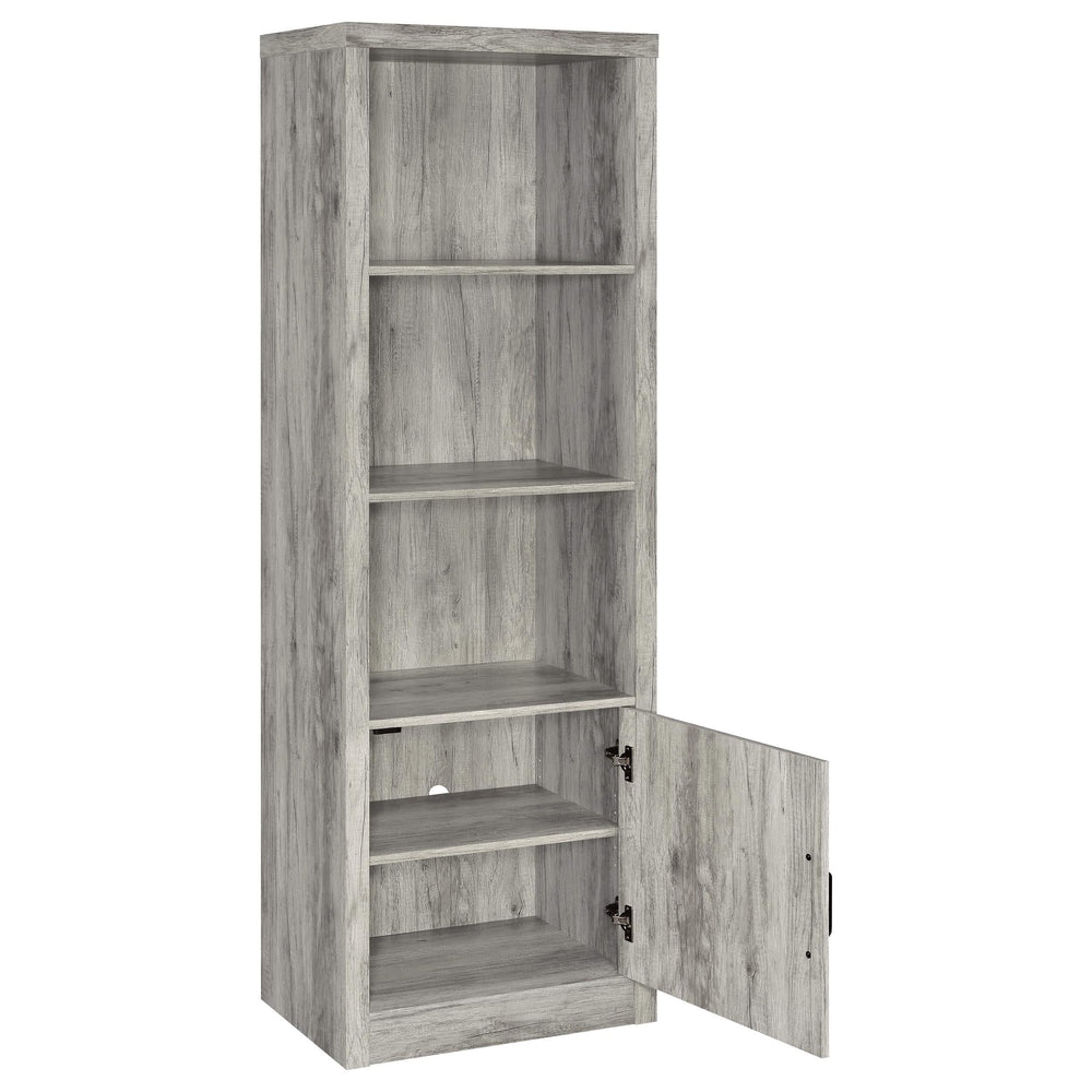 Centro de entretenimiento para TV Burke de 3 piezas de 59 pulgadas en gris Driftwood