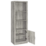 Centro de entretenimiento para TV Burke de 3 piezas de 59 pulgadas en gris Driftwood