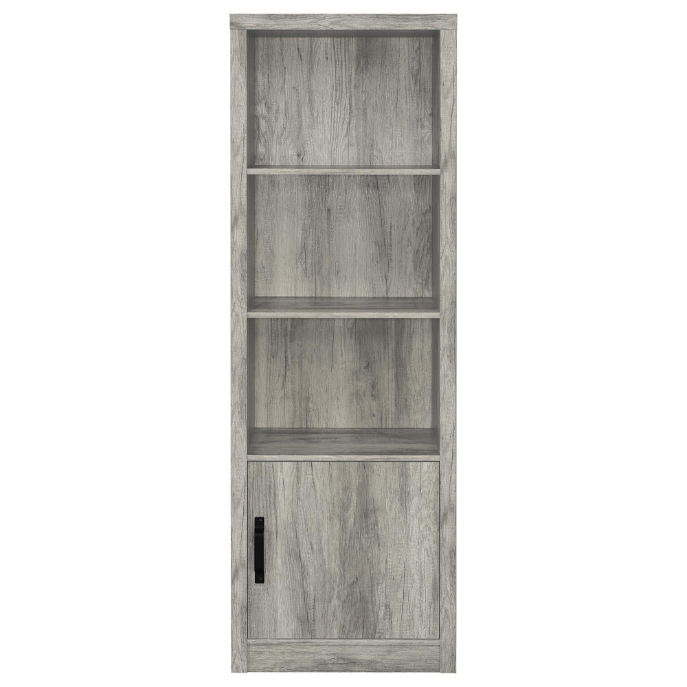 Centro de entretenimiento para TV Burke de 3 piezas de 59 pulgadas en gris Driftwood