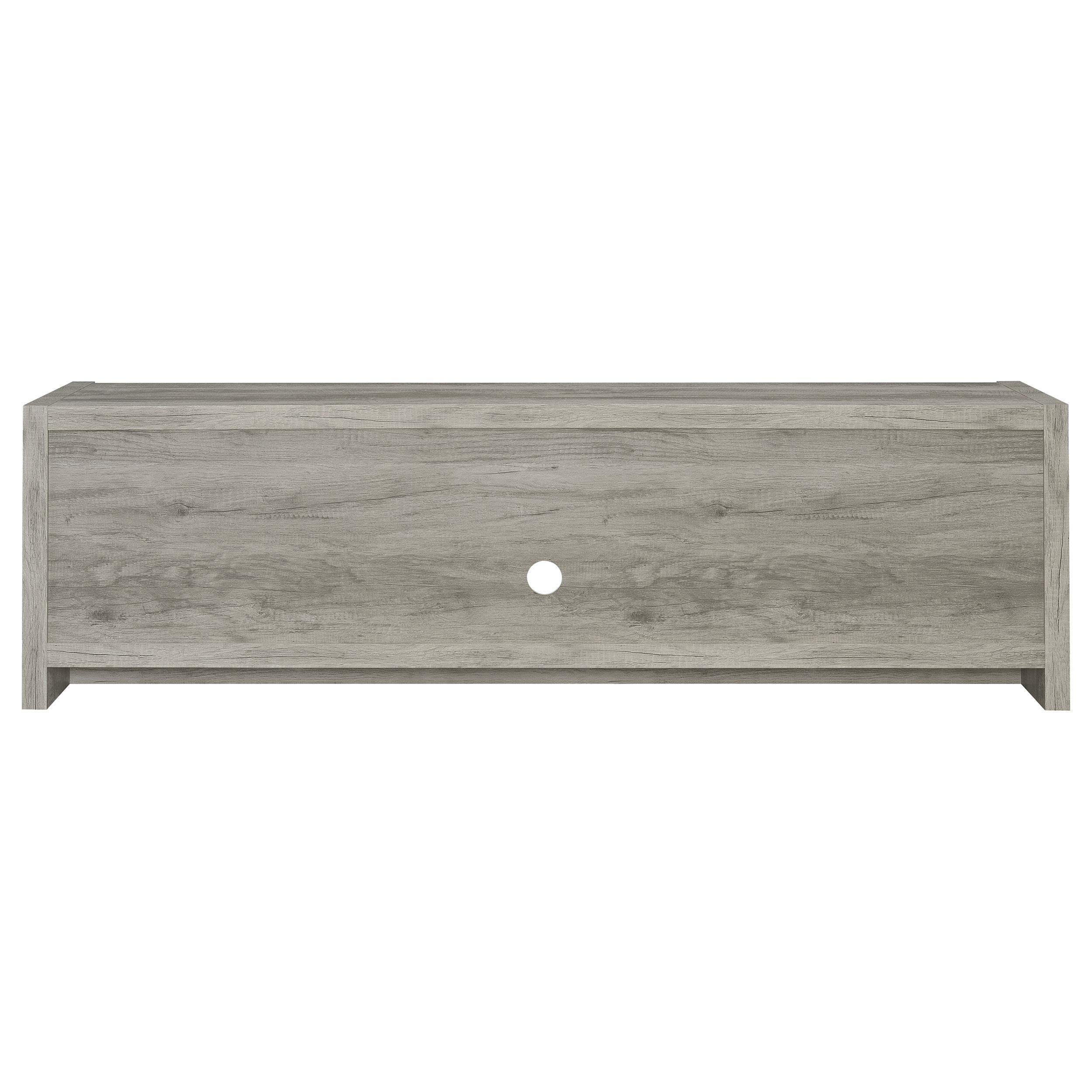 Burke 2-door Engineered Wood 71-inch TV Stand Grey Driftwood