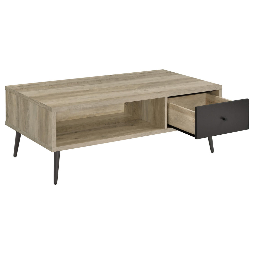 Welsh 2-piece Coffee and End Table Set Distressed Pine