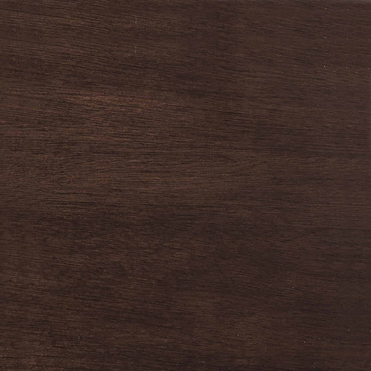 Mesa auxiliar cuadrada de madera Dixon de 1 estante color espresso