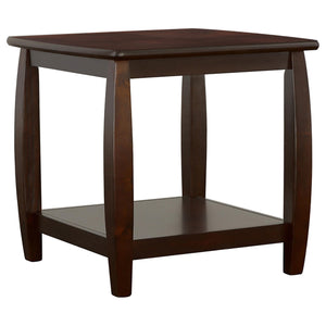 Juego de mesa de centro rectangular de madera Dixon de 3 piezas, color espresso