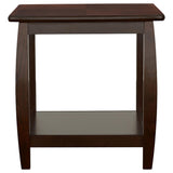 Juego de mesa de centro rectangular de madera Dixon de 3 piezas, color espresso