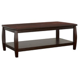 Juego de mesa de centro rectangular de madera Dixon de 3 piezas, color espresso