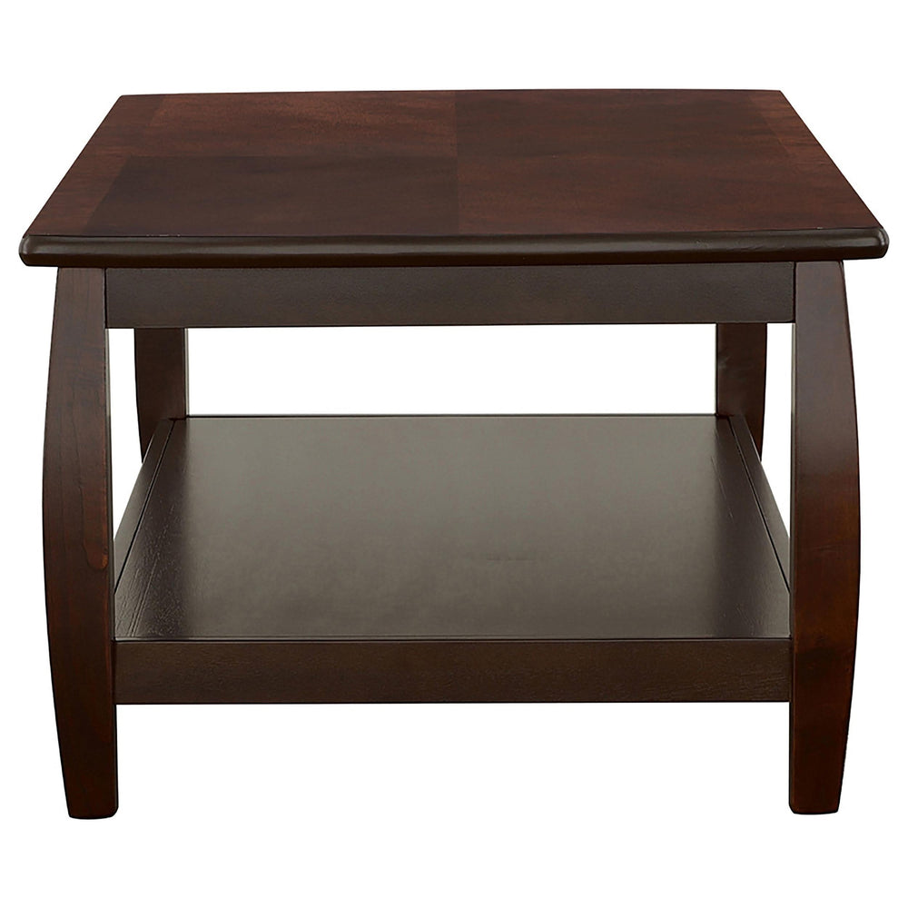 Juego de mesa de centro rectangular de madera Dixon de 3 piezas, color espresso