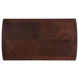 Mesa de centro rectangular de madera Dixon de 1 estante color espresso