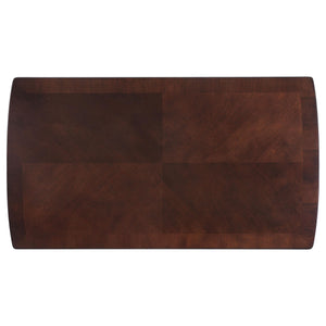 Mesa de centro rectangular de madera Dixon de 1 estante color espresso