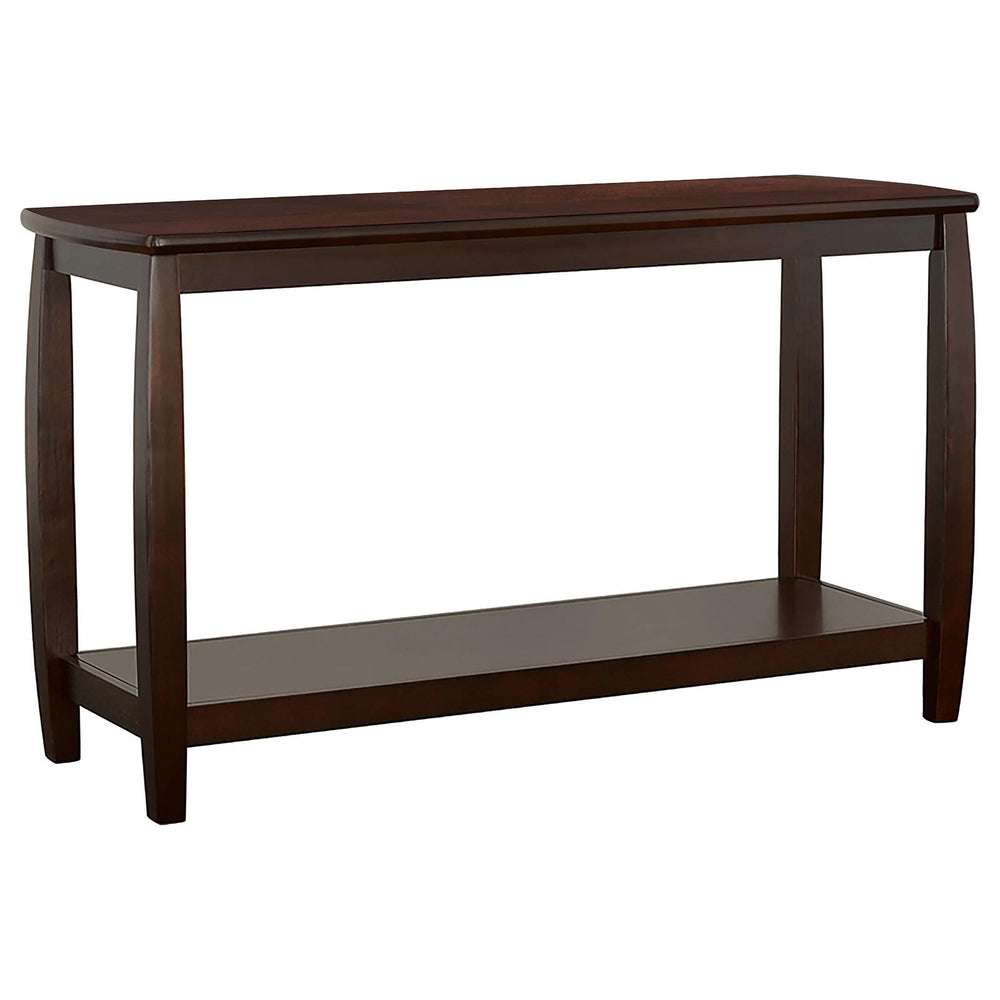 Consola de entrada Dixon Wood con estante en color capuchino