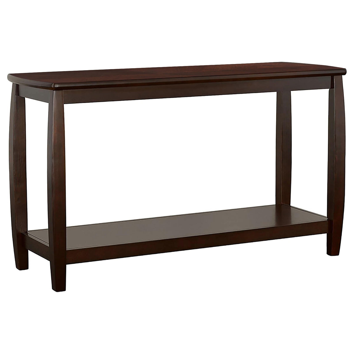 Consola de entrada Dixon Wood con estante en color capuchino