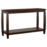Consola de entrada Dixon Wood con estante en color capuchino