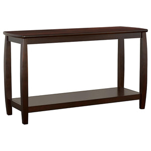 Consola de entrada Dixon Wood con estante en color capuchino