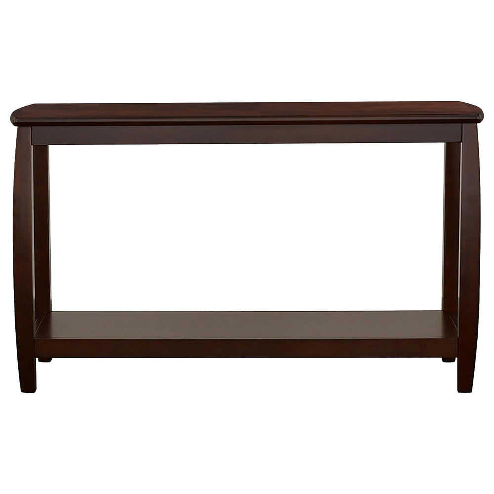 Consola de entrada Dixon Wood con estante en color capuchino