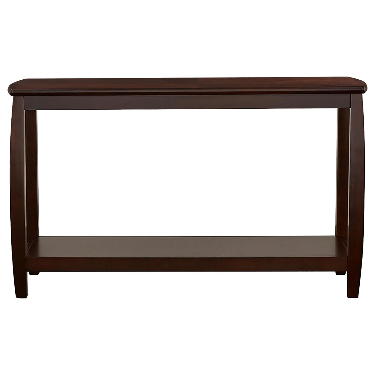 Consola de entrada Dixon Wood con estante en color capuchino