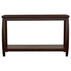 Consola de entrada Dixon Wood con estante en color capuchino