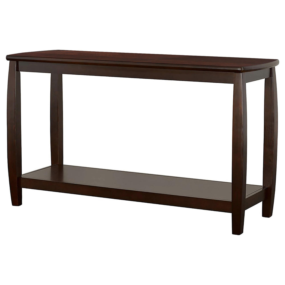 Consola de entrada Dixon Wood con estante en color capuchino
