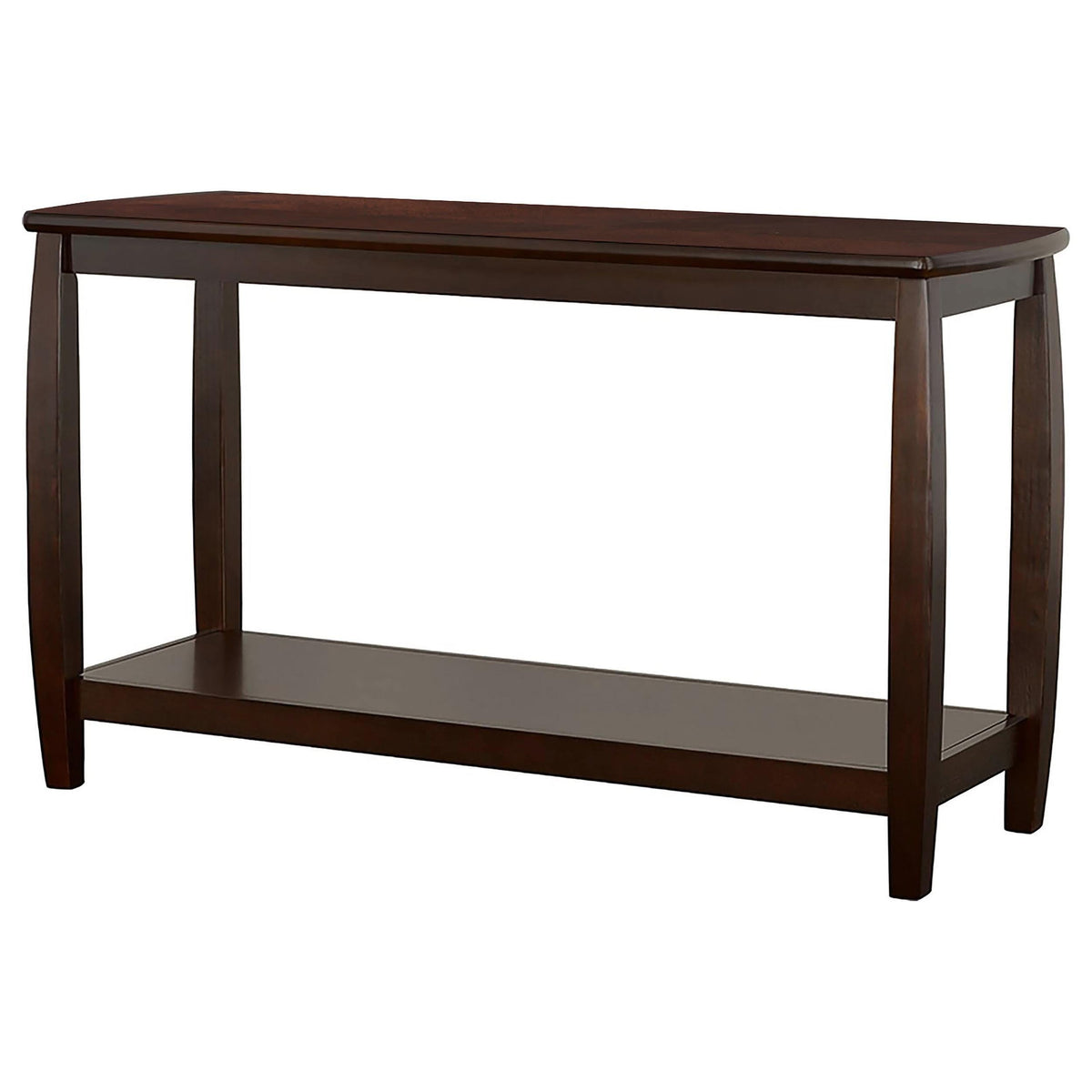 Consola de entrada Dixon Wood con estante en color capuchino