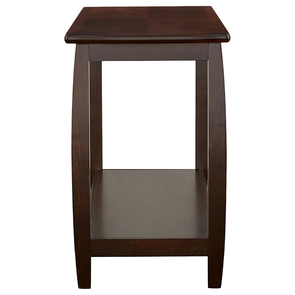 Consola de entrada Dixon Wood con estante en color capuchino