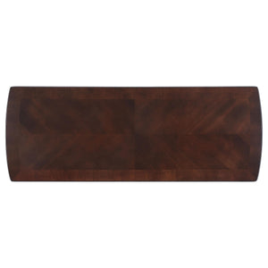 Consola de entrada Dixon Wood con estante en color capuchino