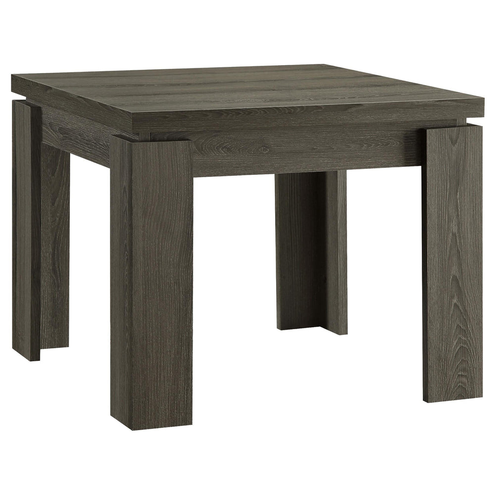 Juego de mesa de centro rectangular Cain de 3 piezas, gris desgastado 