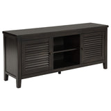 Consola para TV Concord de 2 puertas y 60 pulgadas en color Java envejecido