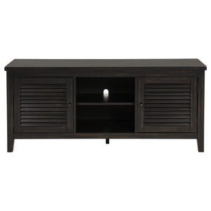 Consola para TV Concord de 2 puertas y 60 pulgadas en color Java envejecido