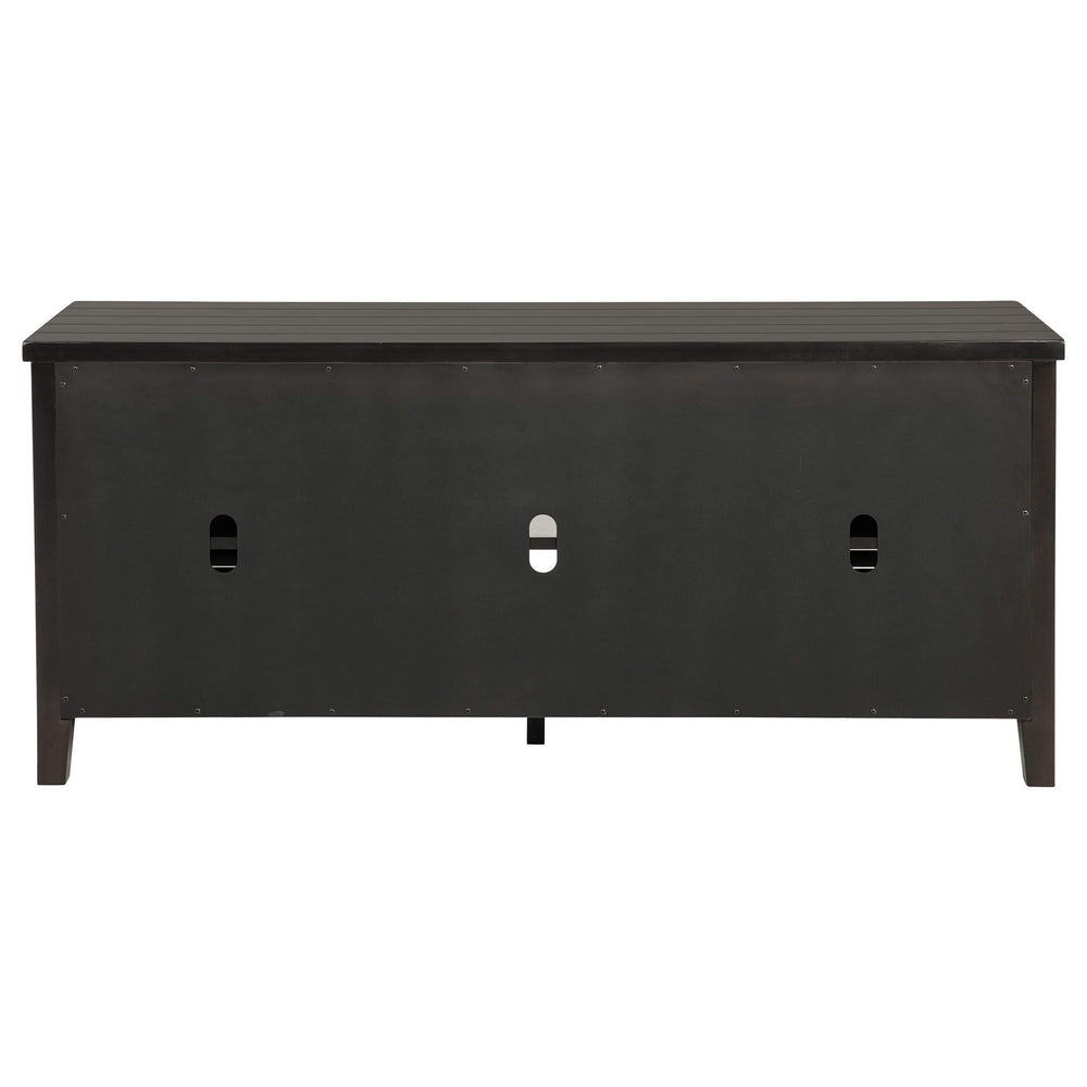 Consola para TV Concord de 2 puertas y 60 pulgadas en color Java envejecido