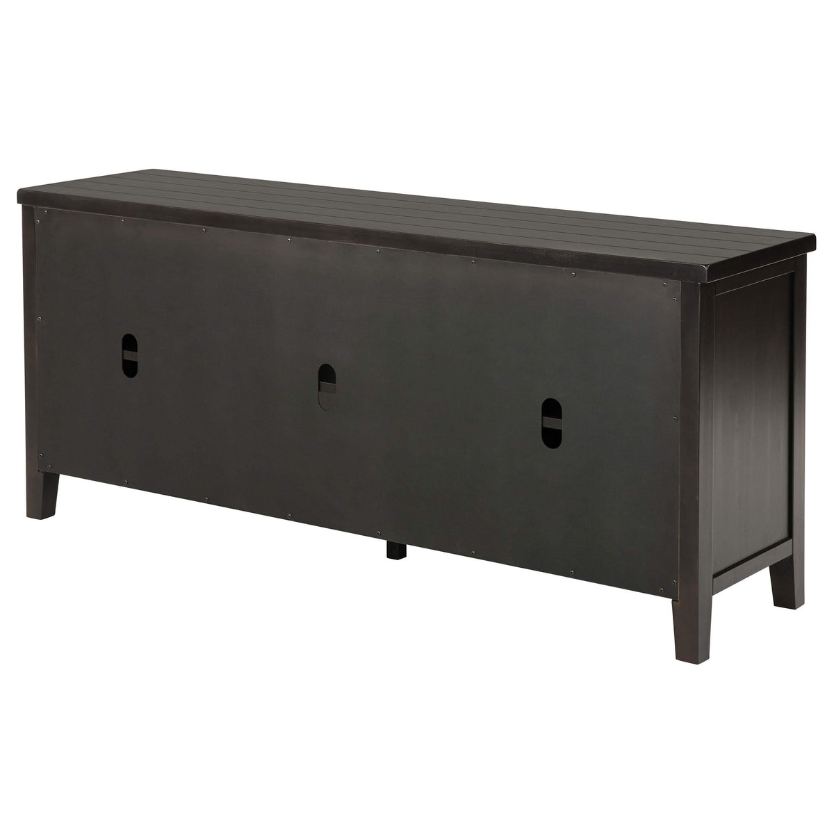 Consola para TV Concord de 2 puertas y 60 pulgadas en color Java envejecido