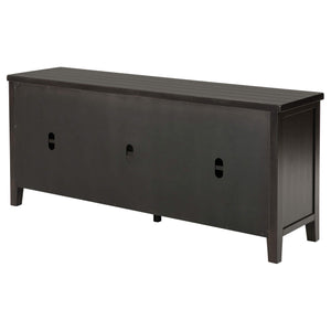 Consola para TV Concord de 2 puertas y 60 pulgadas en color Java envejecido