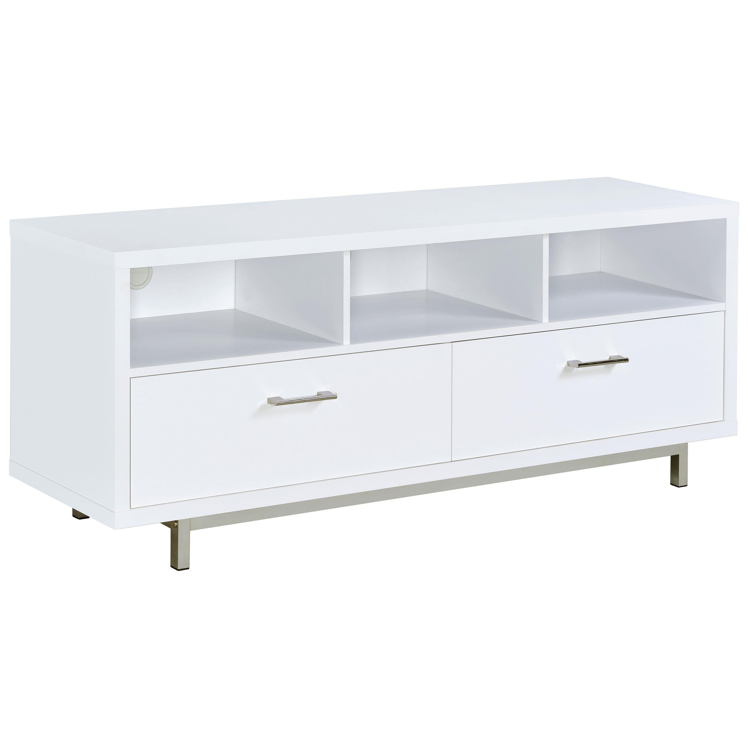Casey 2-drawer Engineered Wood 60-inch TV Stand White