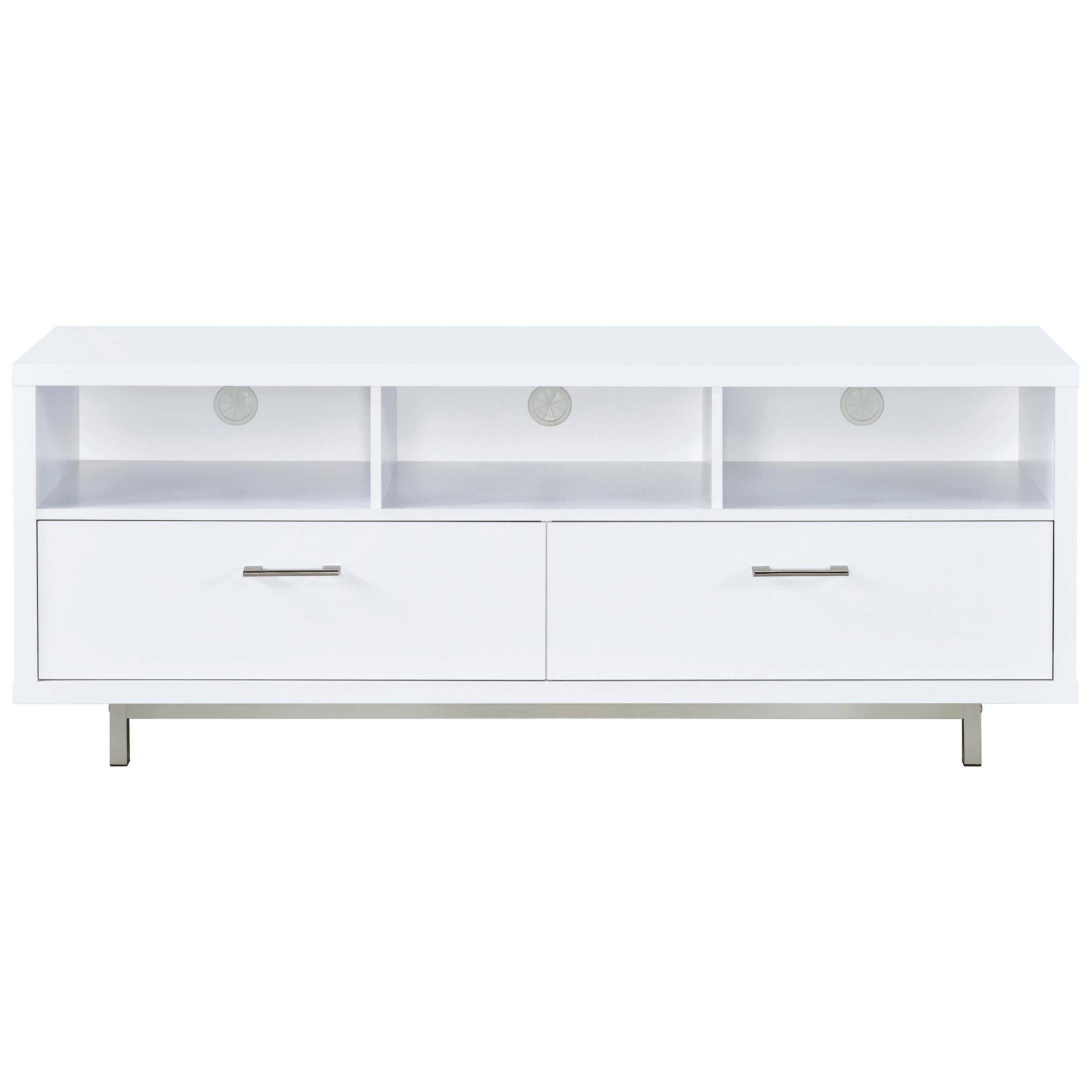 Casey 2-drawer Engineered Wood 60-inch TV Stand White