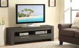 Mueble para TV Elkton de 59 pulgadas, madera de ingeniería, con dos cajones, color gris desgastado