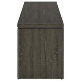 Mueble para TV Elkton de 59 pulgadas, madera de ingeniería, con dos cajones, color gris desgastado